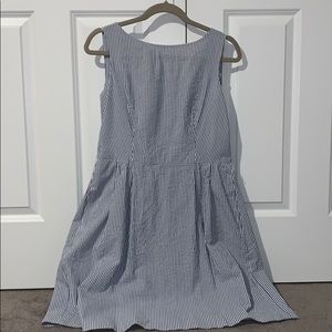 Anne Klein Pinstripe Blue and White dress